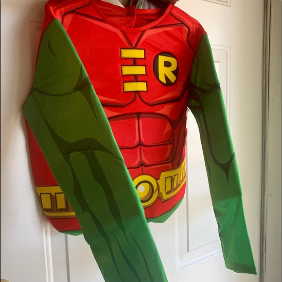 Teen Titans Go Robin Boyd Halloween Costume 10-12 - Picture 2 of 6